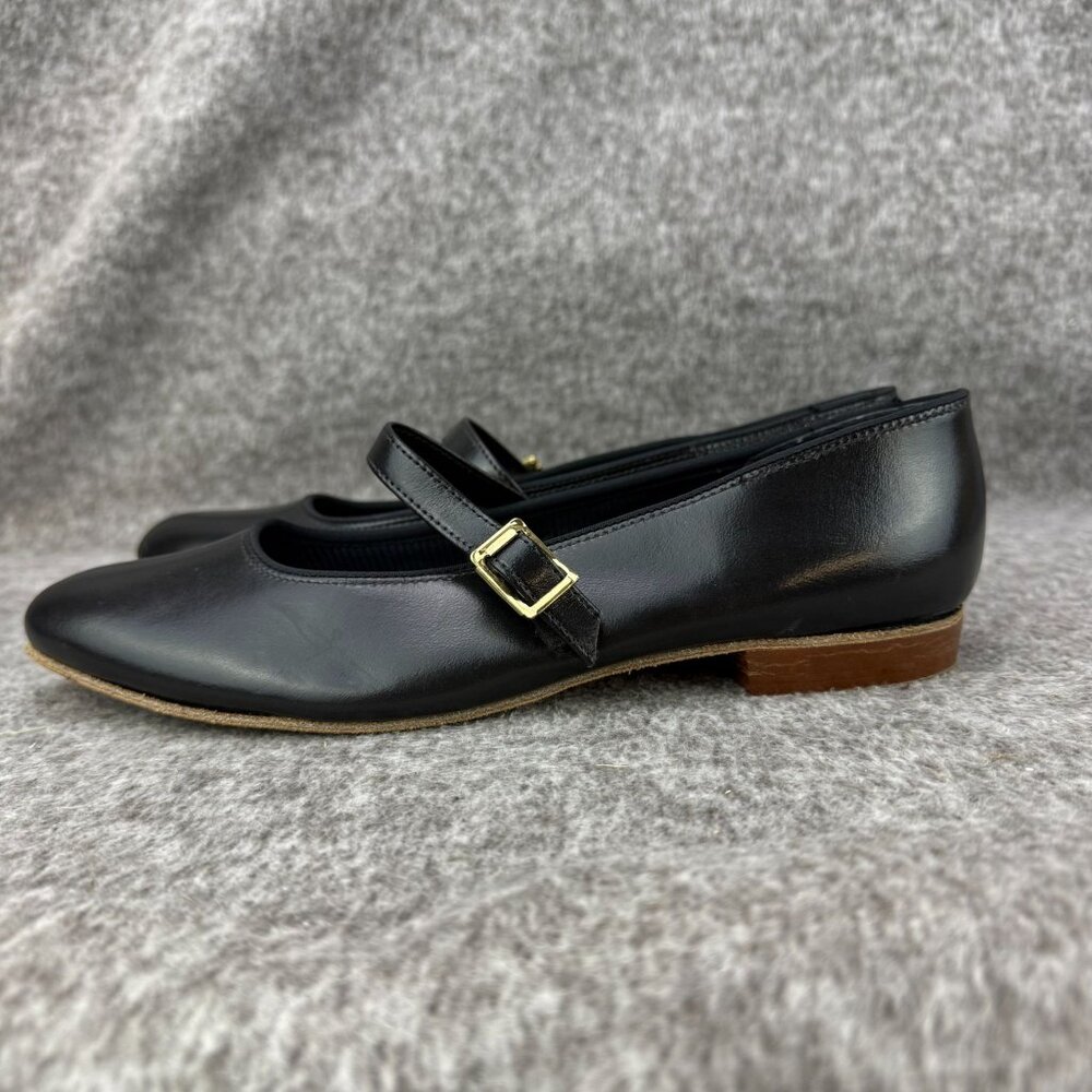 ✅Womens 6.5M Tic-Tac-Toes Black Mary Jane Dance Shoes Strapped Ballroom Dancing